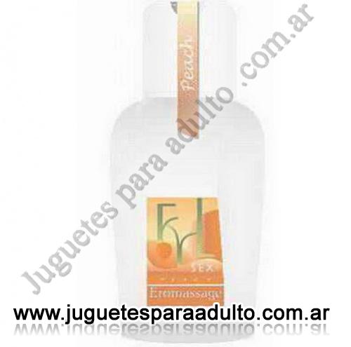 Aceites y lubricantes, Aceites y geles masajes, Crema Lubricante y para masajes aroma Durazno 130 cm3